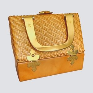 Rodo Italy Vintage Wicker Purse Handbag